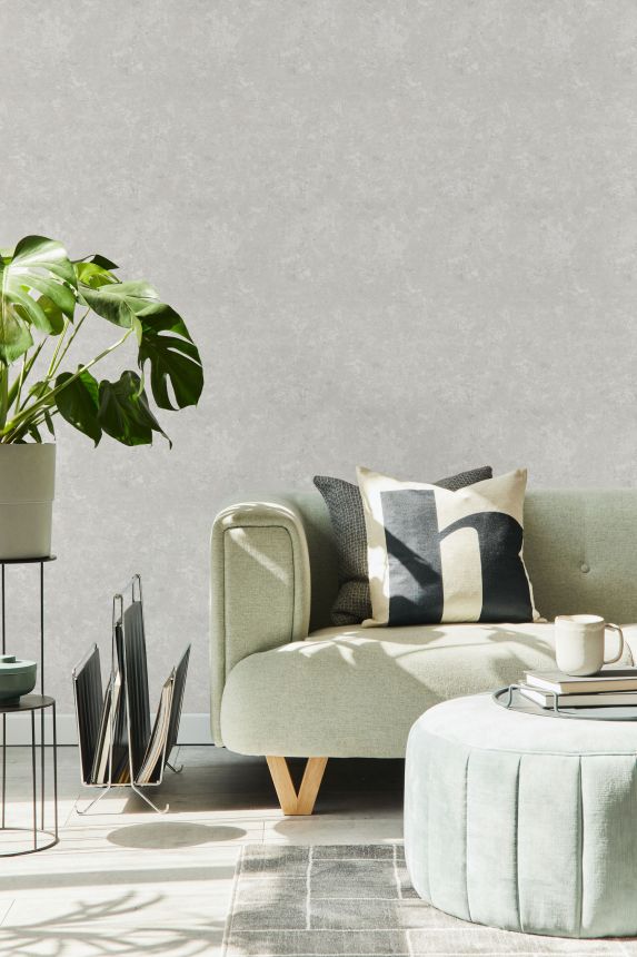Gray wallpaper, stucco plaster, 120713, Vavex 2025