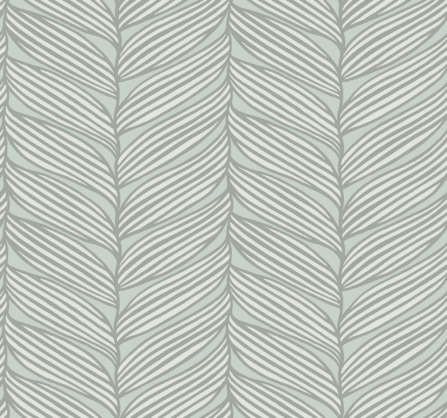 Blue-silver wallpaper, leaves, MD7165, Modern Metals, York