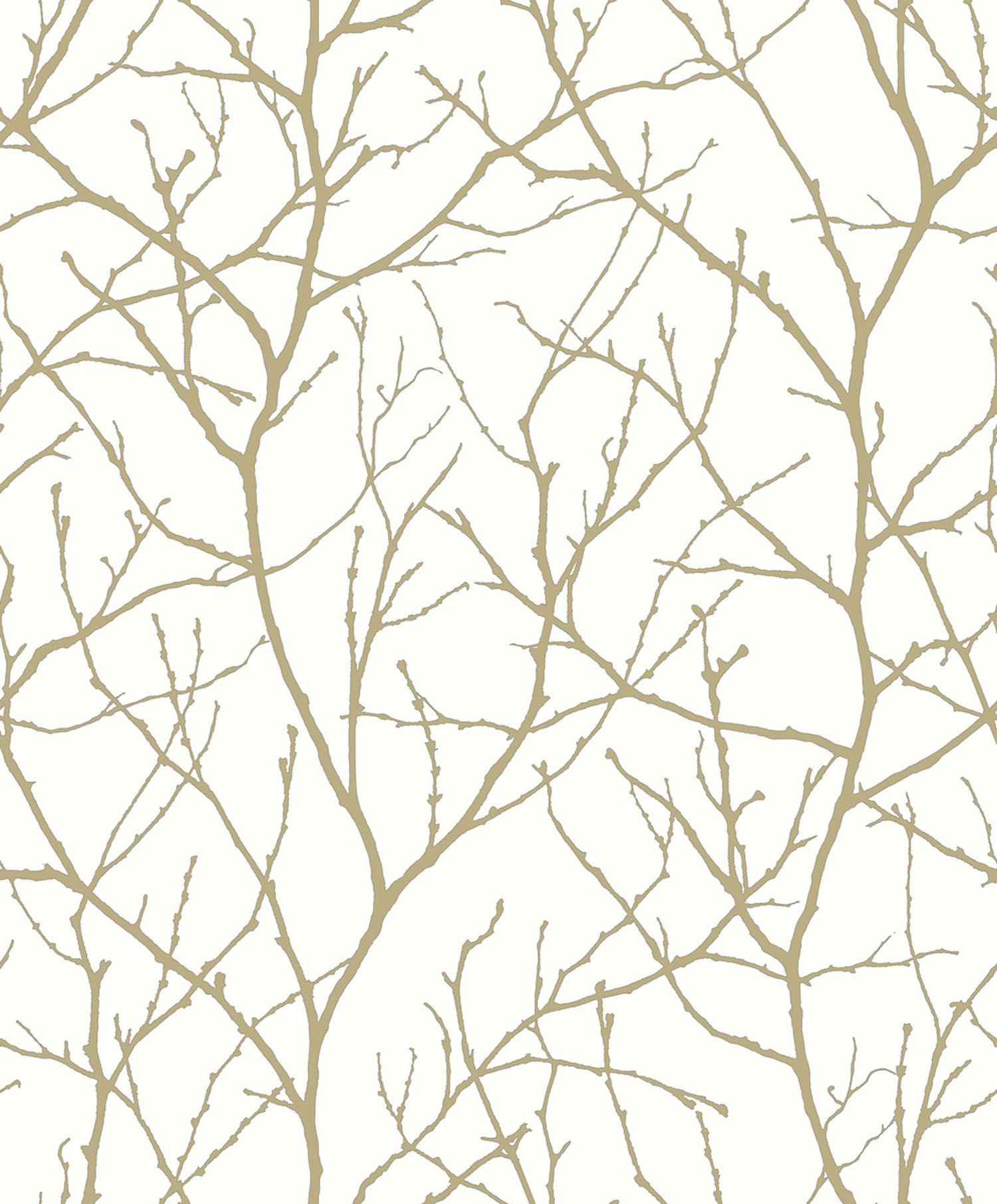 White-gold wallpaper, tree branches, MD7126, Modern Metals, York