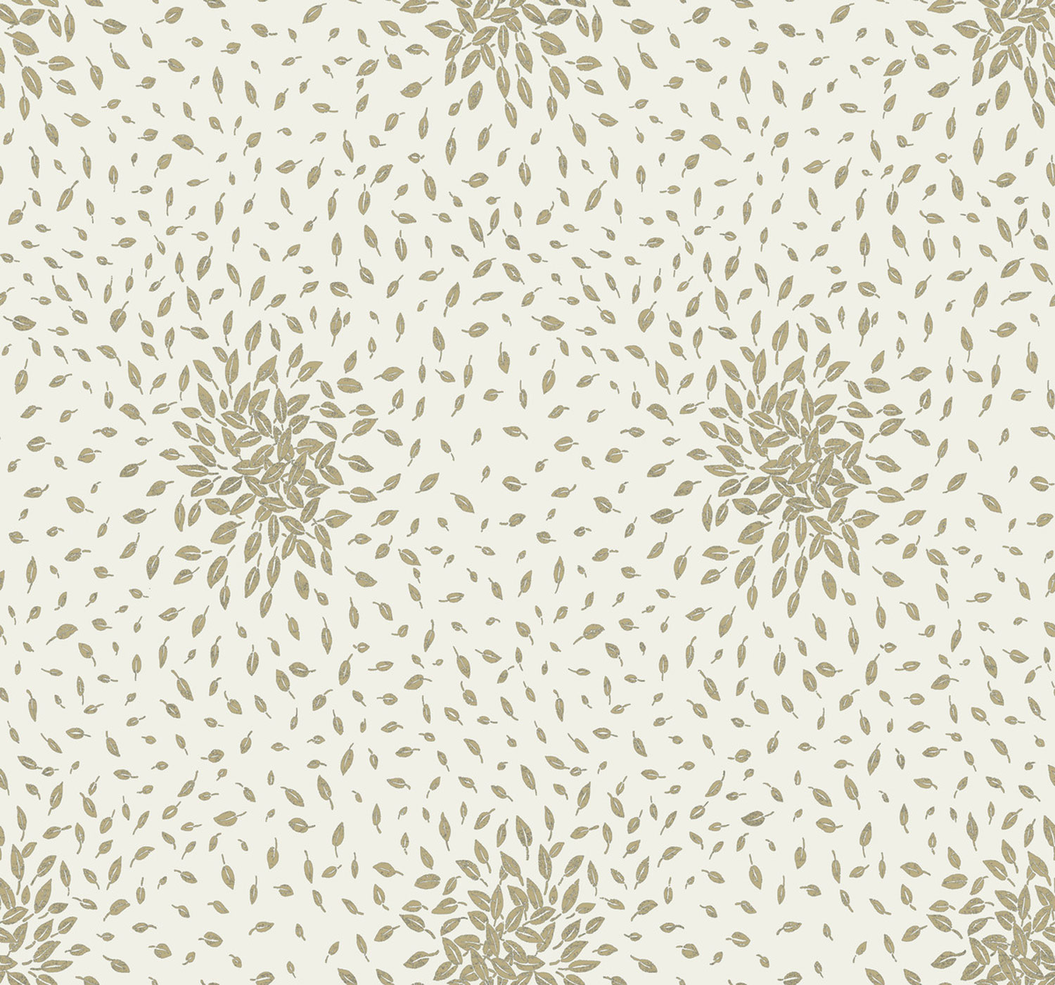 Cream-gold wallpaper with leaves, MD7103, Modern Metals, York
