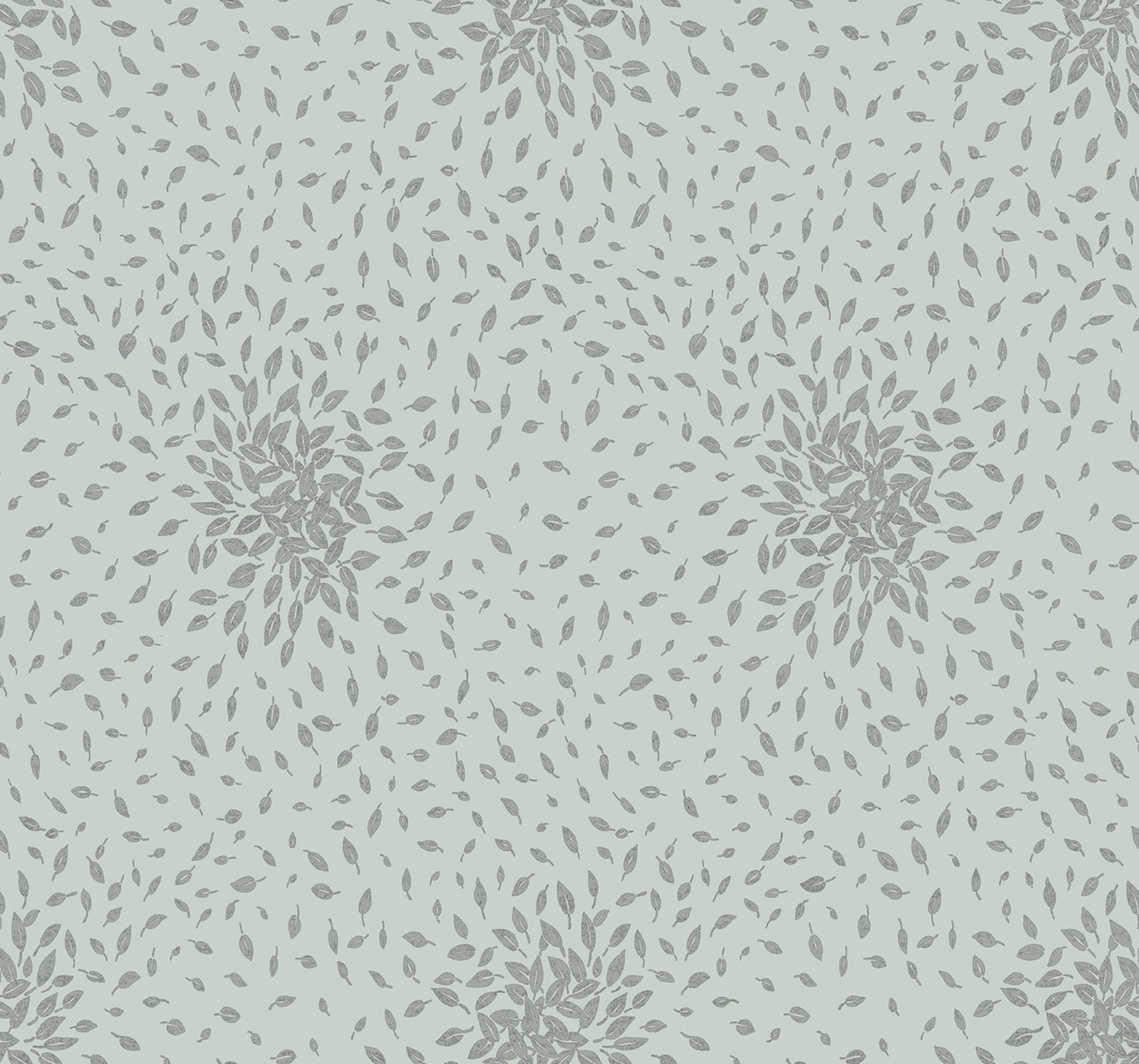 Blue-silver wallpaper with leaves, MD7101, Modern Metals, York