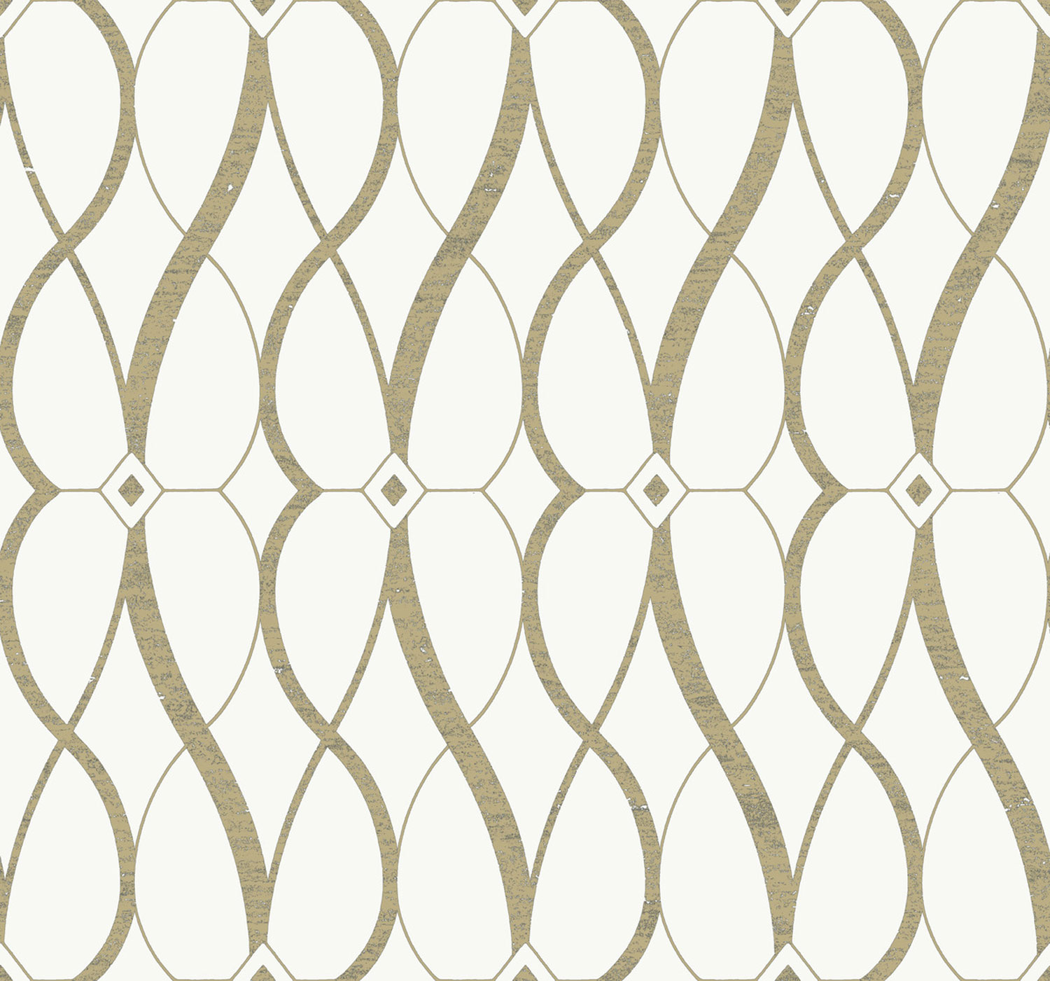 Cream-gold geometric wallpaper, MD7171, Modern Metals, York
