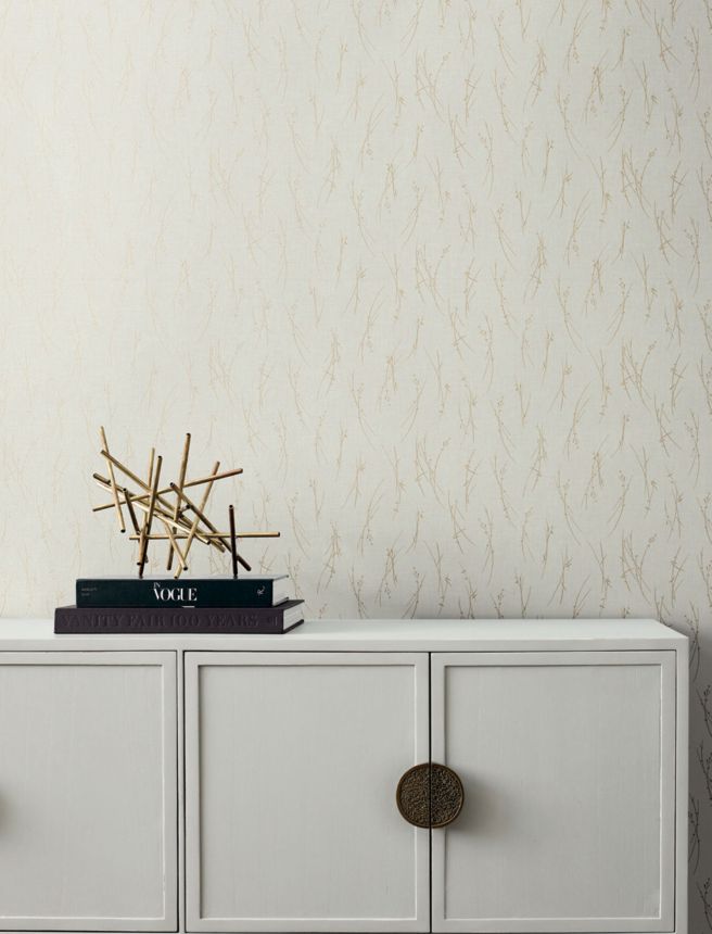 Cream-gold wallpaper, MD7192, Modern Metals, York