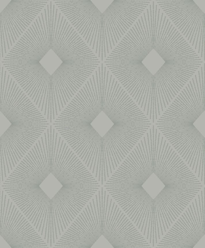 Gray-silver geometric wallpaper, MD7132, Modern Metals, York