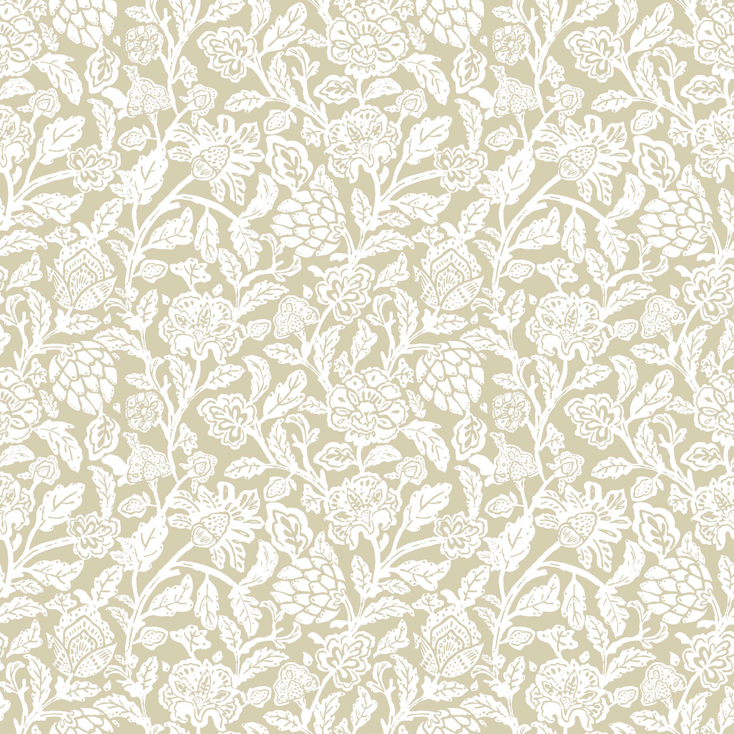 Ocher non-woven floral wallpaper, 12347, Fiori Country, Parato