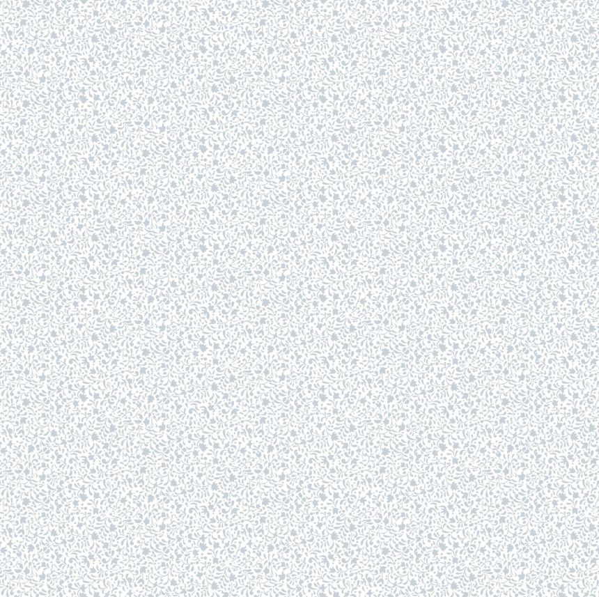 White wallpaper with floral ornaments, 12371, Fiori Country, Parato