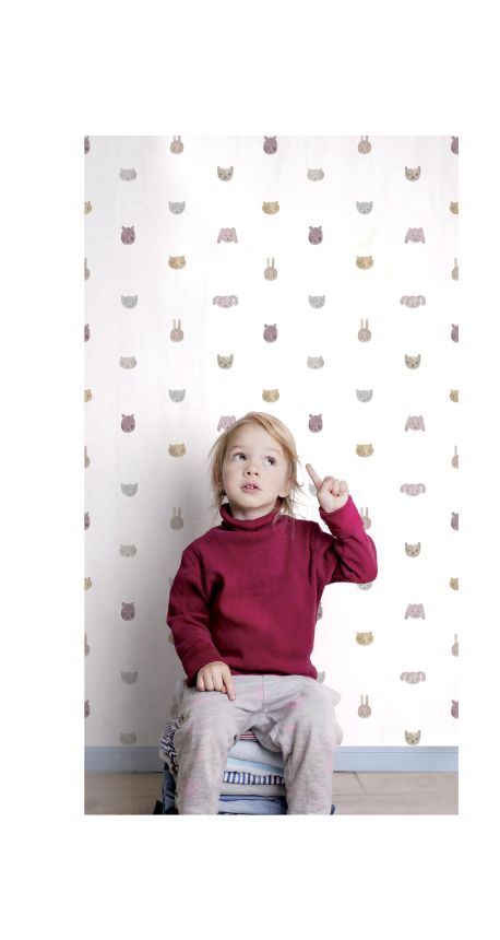 Children's wallpaper with animals, 14814, Happy, Parato
