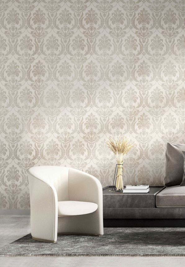 Cream striped wallpaper, 28801, Thema, Cristiana Masi by Parato