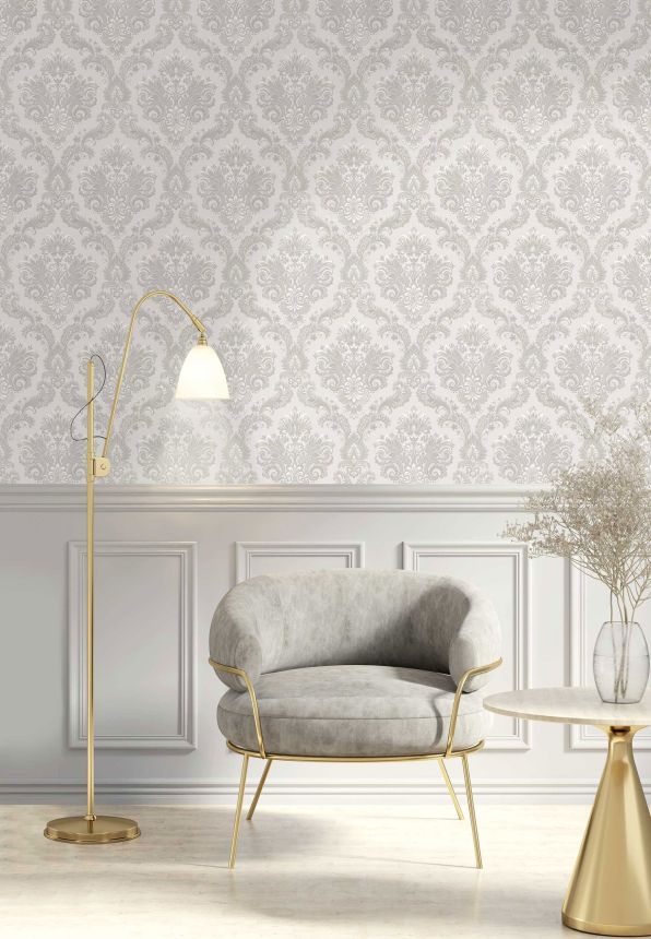Gray baroque wallpaper, 28821, Thema, Cristiana Masi by Parato