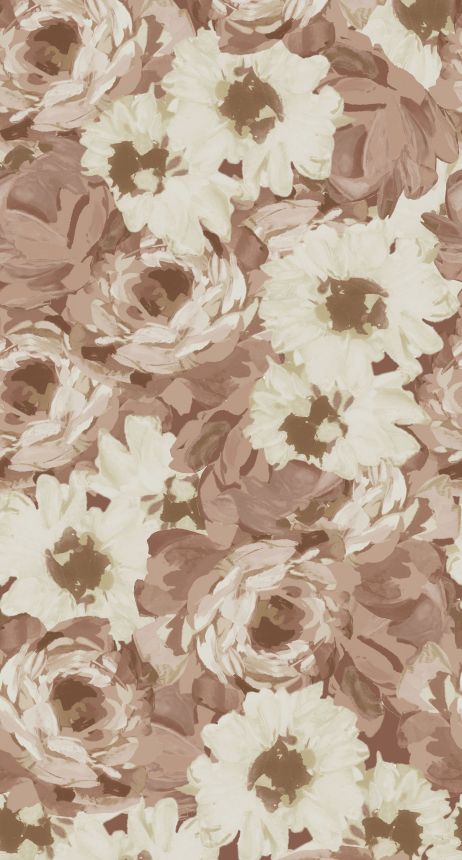 Floral non-woven wall mural, 159209, Vintage Flowers, Esta Home