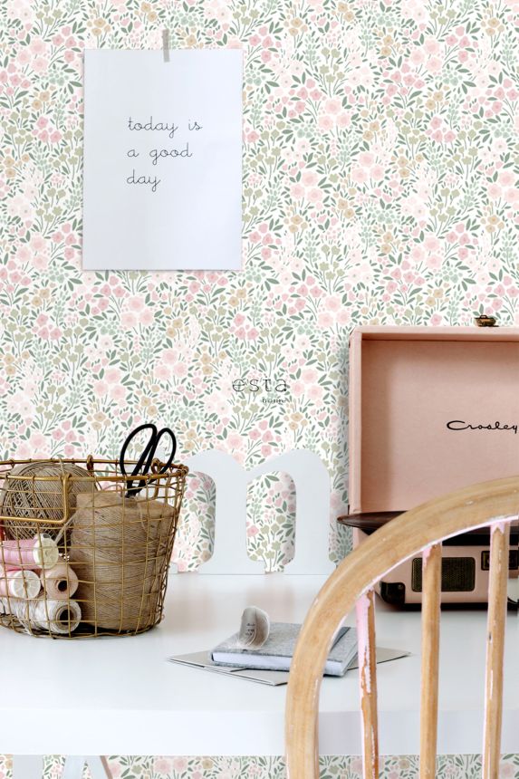 Children's floral wallpaper, 139532, To the Moon and Back, Esta Home