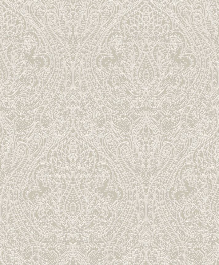 Beige baroque wallpaper, OTH101, Othello, Zoom by Masureel