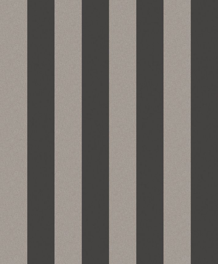 Black-silver striped wallpaper, OTH404, Othello, Zoom by Masureel