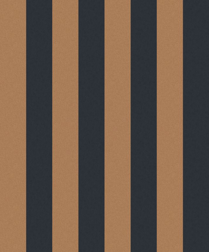 Black-bronze striped wallpaper, OTH409, Othello, Zoom by Masureel