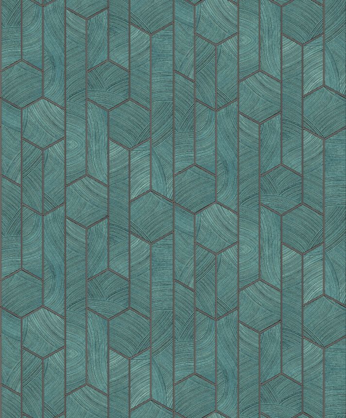 Green wallpaper with geometric pattern, SUM104, Summer, Khroma by Masureel