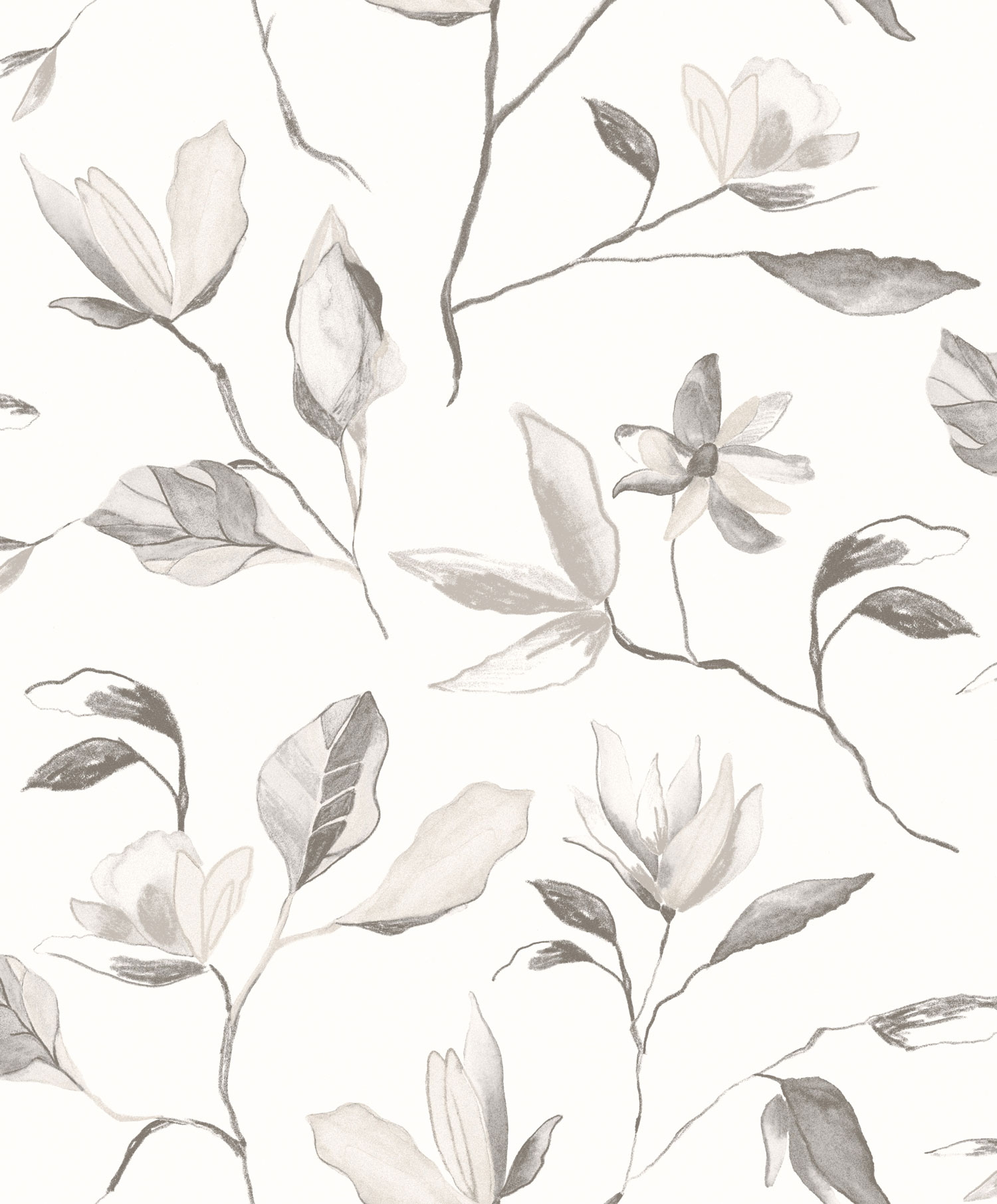 Floral non-woven wallpaper, ZEN002, Zen, Zoom by Masureel