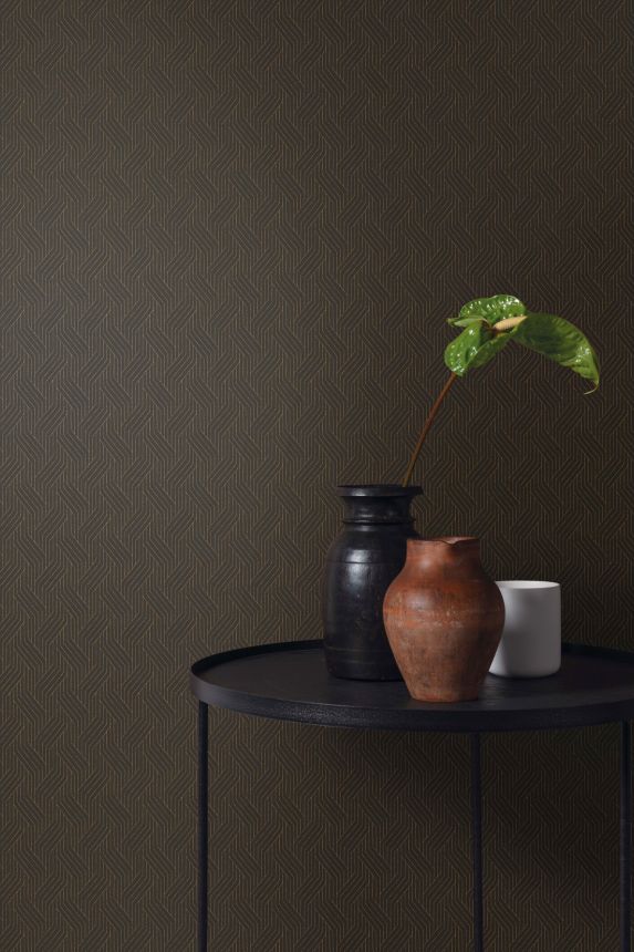 Black geometric wallpaper, ZEN405, Zen, Zoom by Masureel