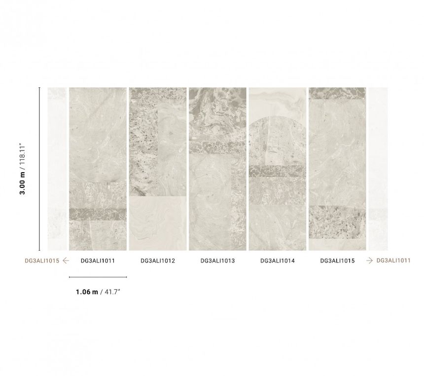 Wall mural, Gray marble, DG3ALI1013, Wall Designs III, Khroma by Masureel