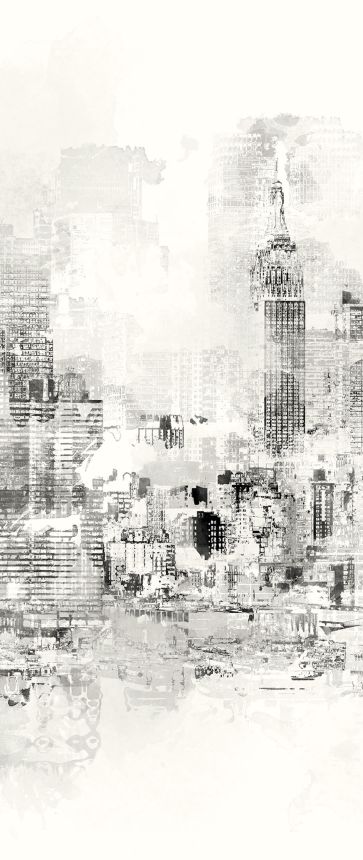 Gray wall mural, City, DG3CIT1011, Wall Designs III, Khroma by Masureel
