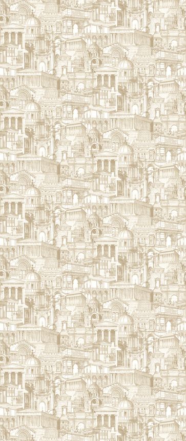 Beige wall mural, Historical houses, DG3ROM102, Wall Designs III, Khroma by Masureel
