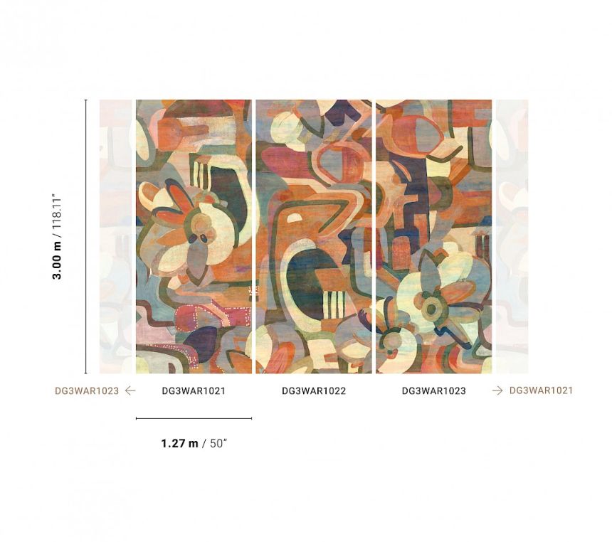 Graphic wall mural, DG3WAR1022, Wall Designs III, Khroma by Masureel