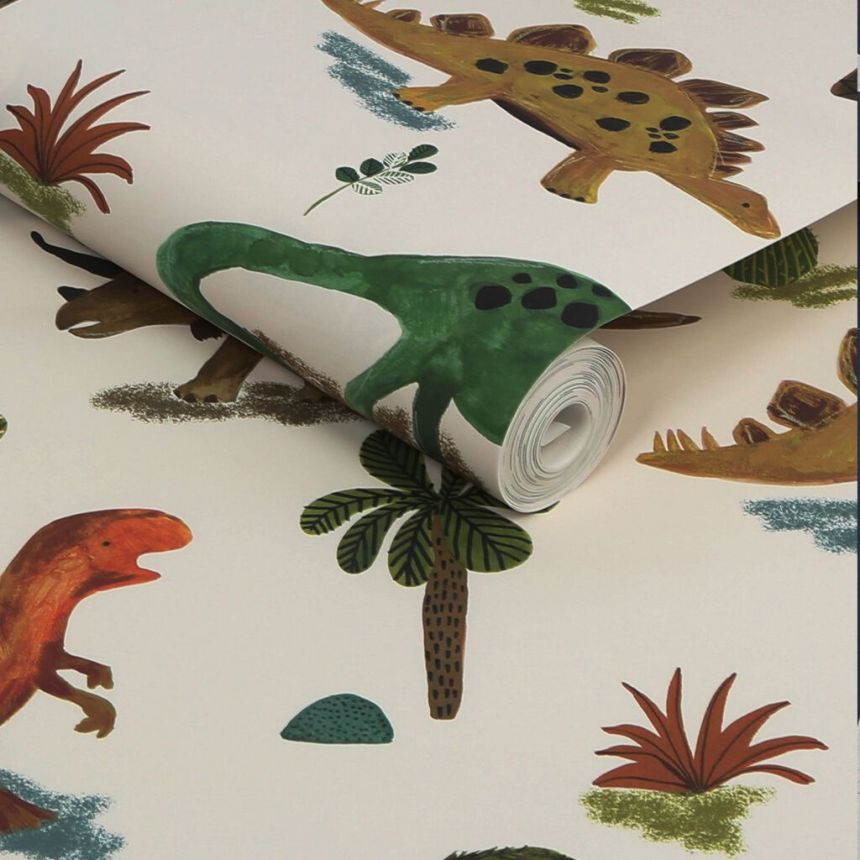 Children's wallpaper with dinosaurs, 118331, Next
