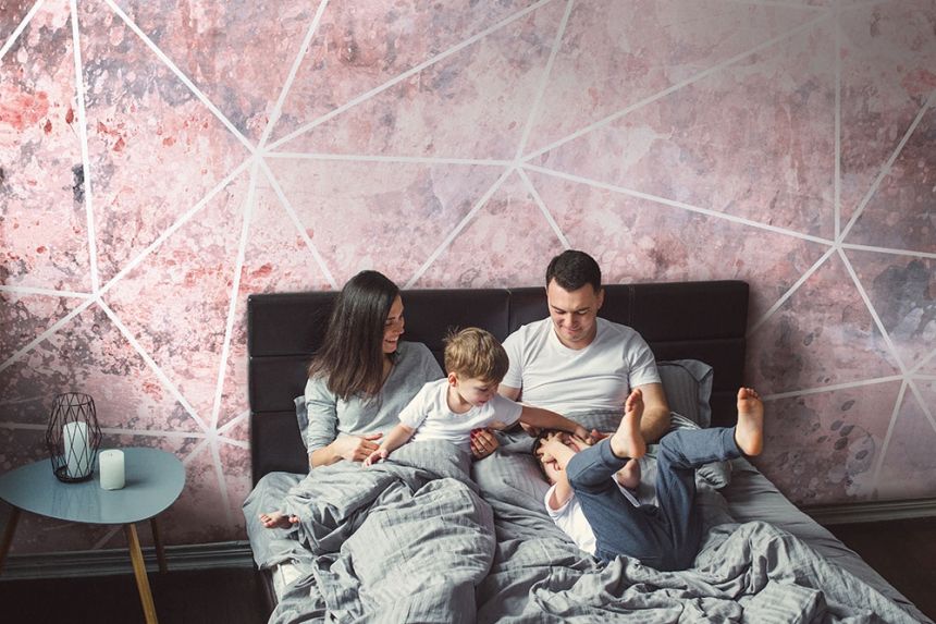 Non-woven photo mural wallpaper Geomertic 82004, 368 x 280 cm, Photomurals, Vavex