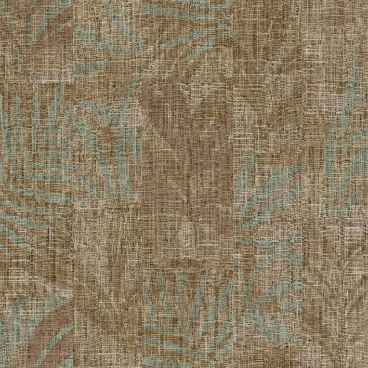 Luxury brown-green wallpaper with leaves, Z18913, Trussardi 7, Zambaiti Parati