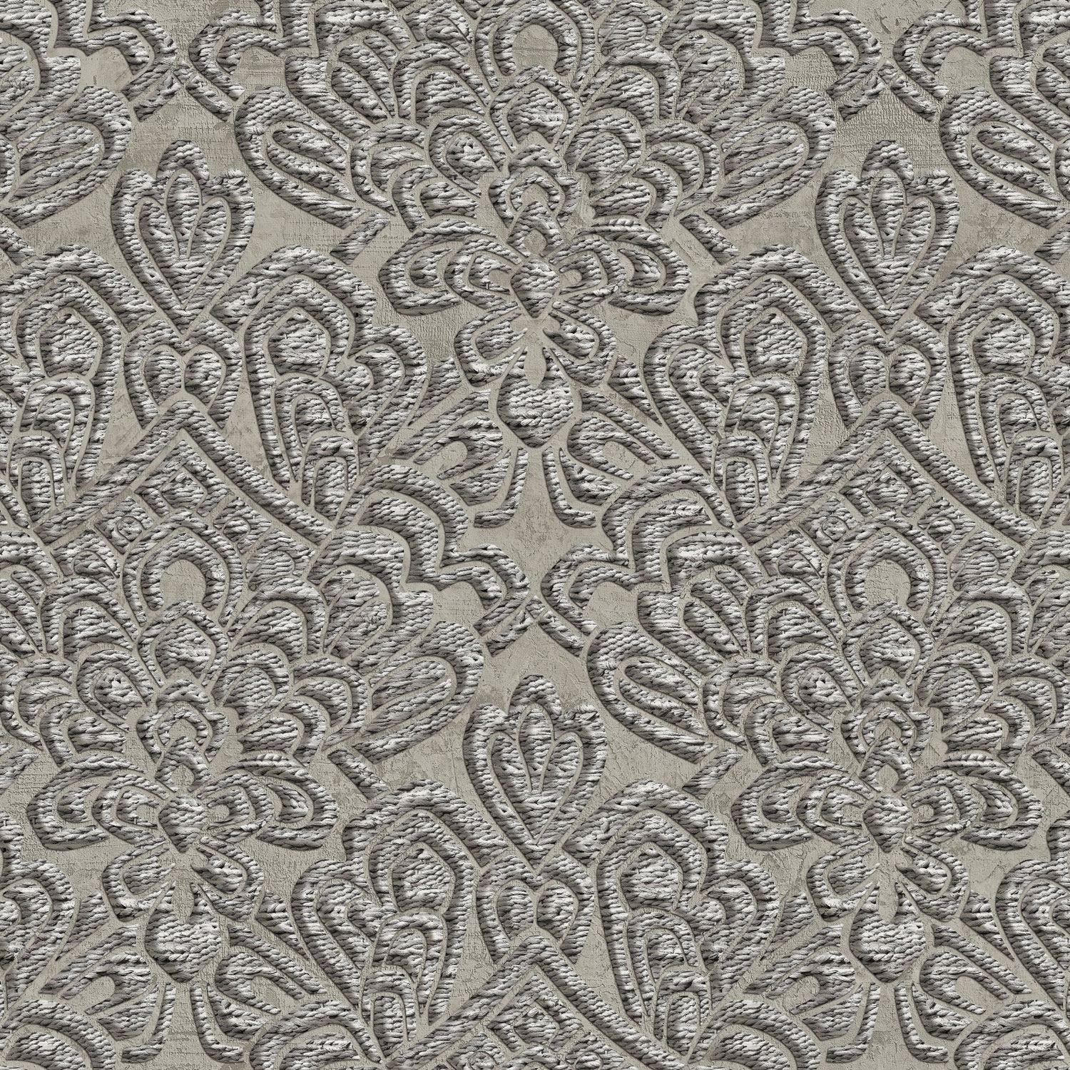 Luxury gray baroque wallpaper, Z18935, Trussardi 7, Zambaiti Parati