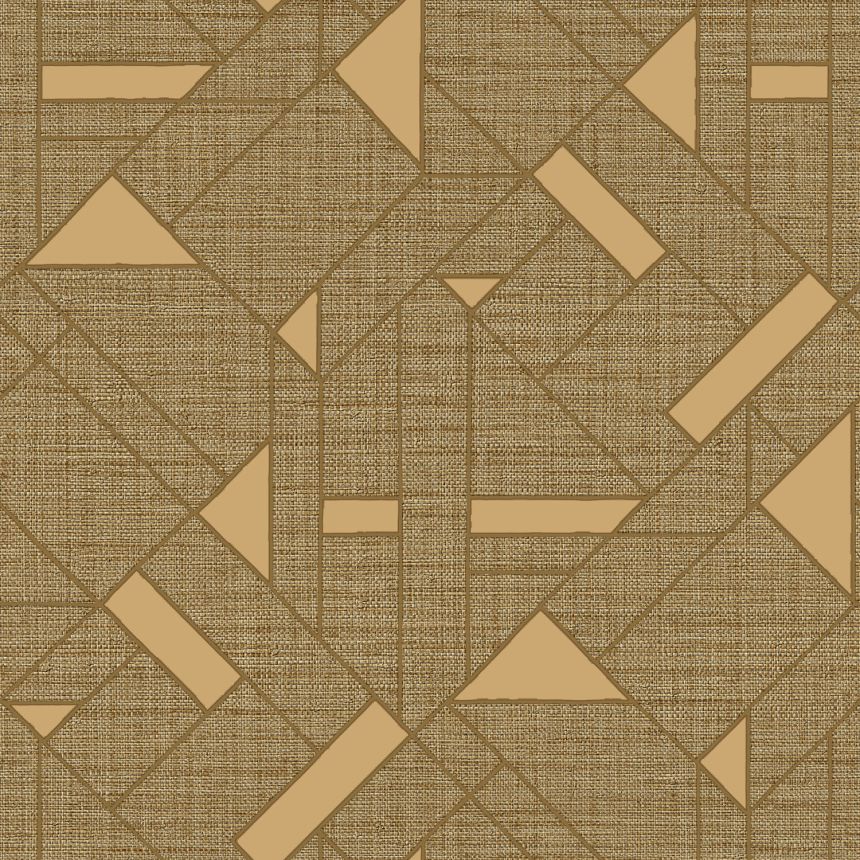 Luxury gold geometric pattern wallpaper, Z18941, Trussardi 7, Zambaiti Parati