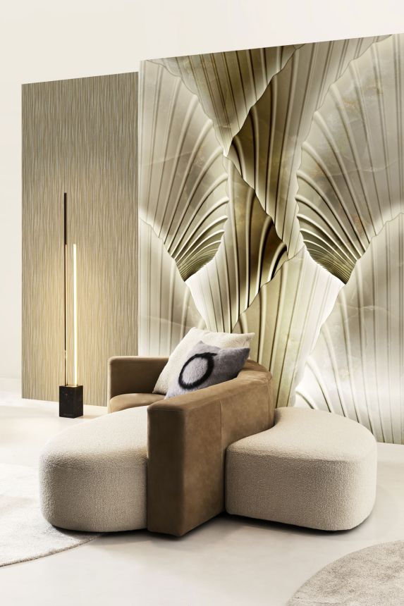 Luxury wall mural with leaves, Z18971, Trussardi 7, Zambaiti Parati