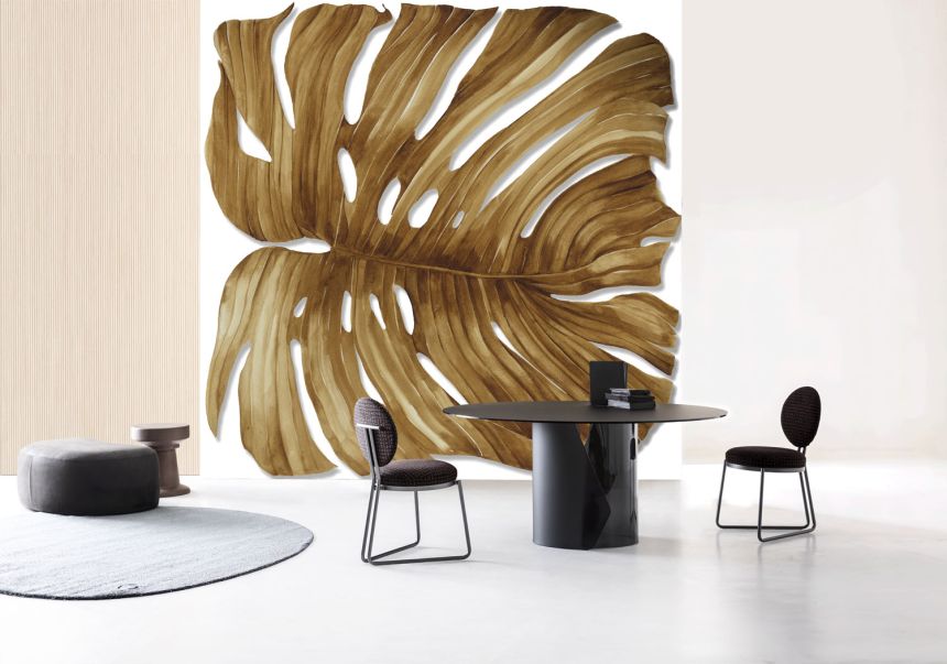 Luxury wall mural, Monstera leaf, Z18982, Trussardi 7, Zambaiti Parati