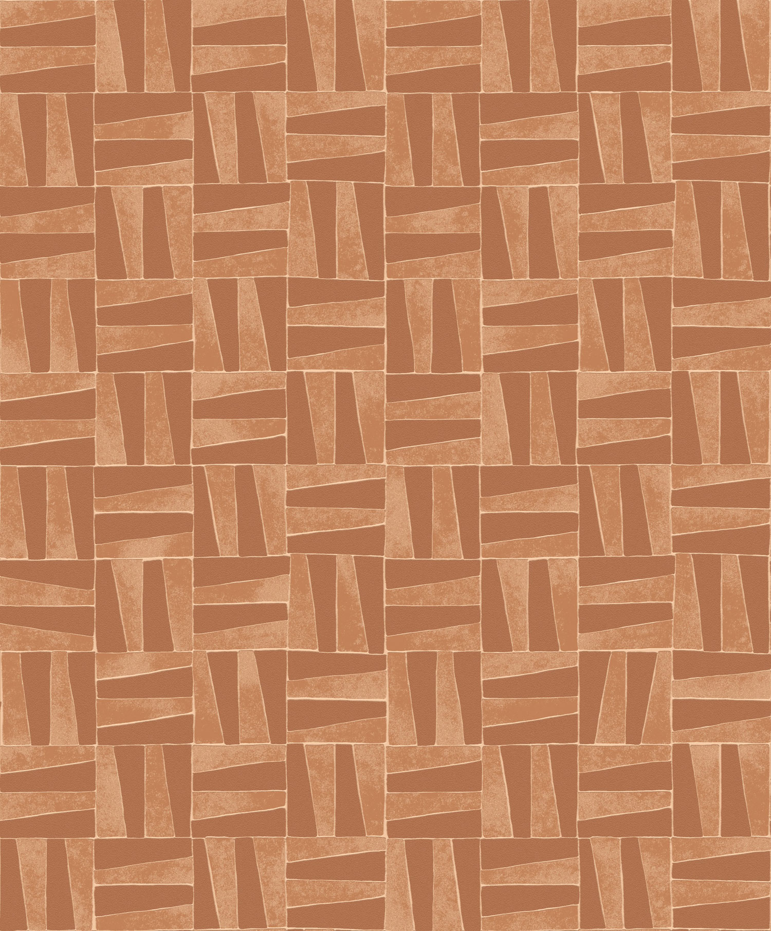 Terracotta geometric pattern wallpaper, YSA202, Mysa, Khroma by Masuree