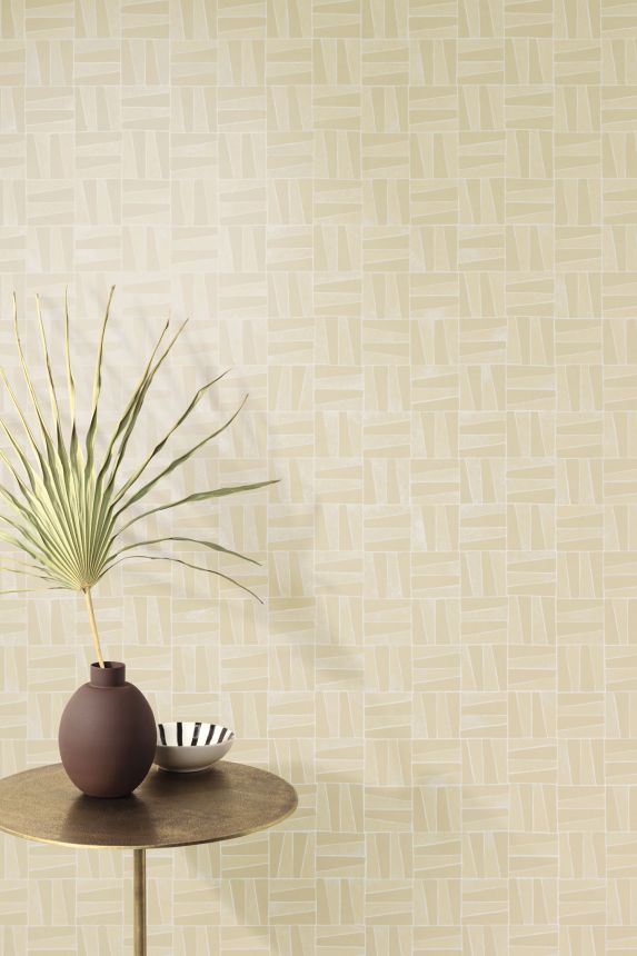 Pink geometric pattern wallpaper, YSA206, Mysa, Khroma by Masuree