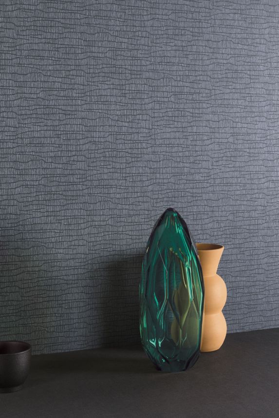 Blue non-woven wallpaper, YSA403, Mysa, Khroma by Masureel