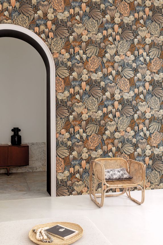 Non-woven wall mural, leaves, DGYSA1061-300,  Mysa,  Khroma by Masureel