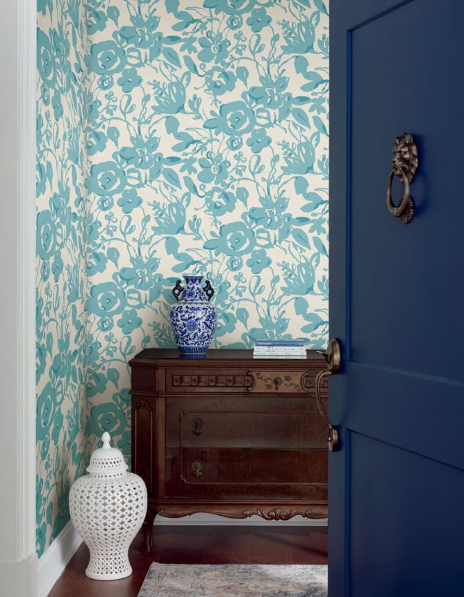 Floral non-woven wallpaper, BL1736, Blooms Second Edition Resource Library, York