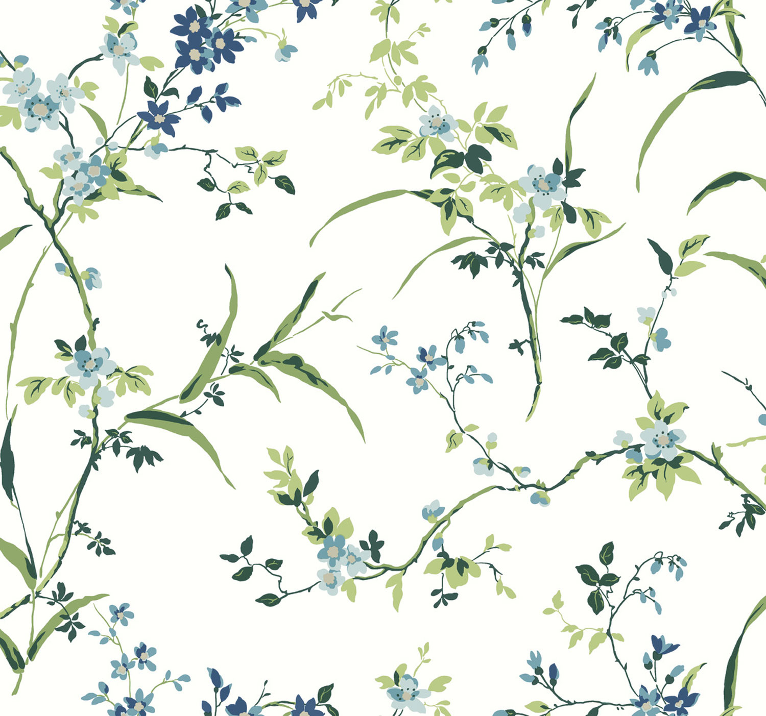 Non-woven wallpaper, blossom branches, BL1744, Blooms Second Edition Resource Library, York