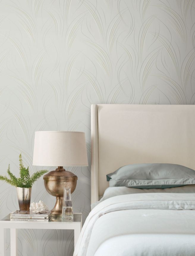 Elegant gray geometric wallpaper, EV3937, Candice Olson Casual Elegance, York