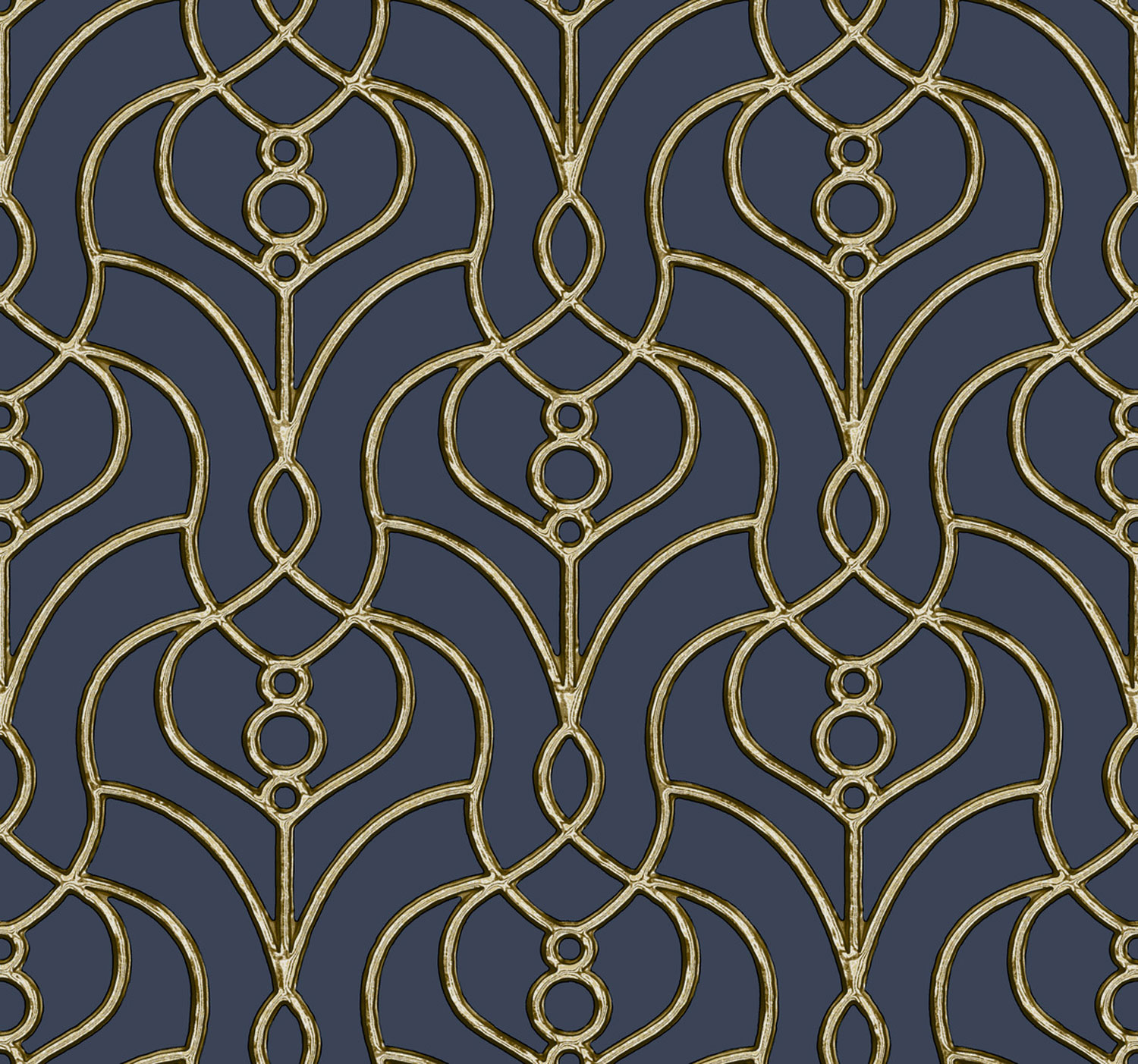 Blue baroque wallpaper, EV3946, Candice Olson Casual Elegance, York