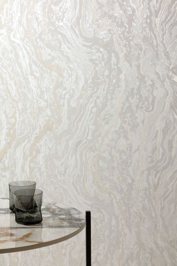 White marbled wallpaper, UR1401, Universe 4, Grandeco