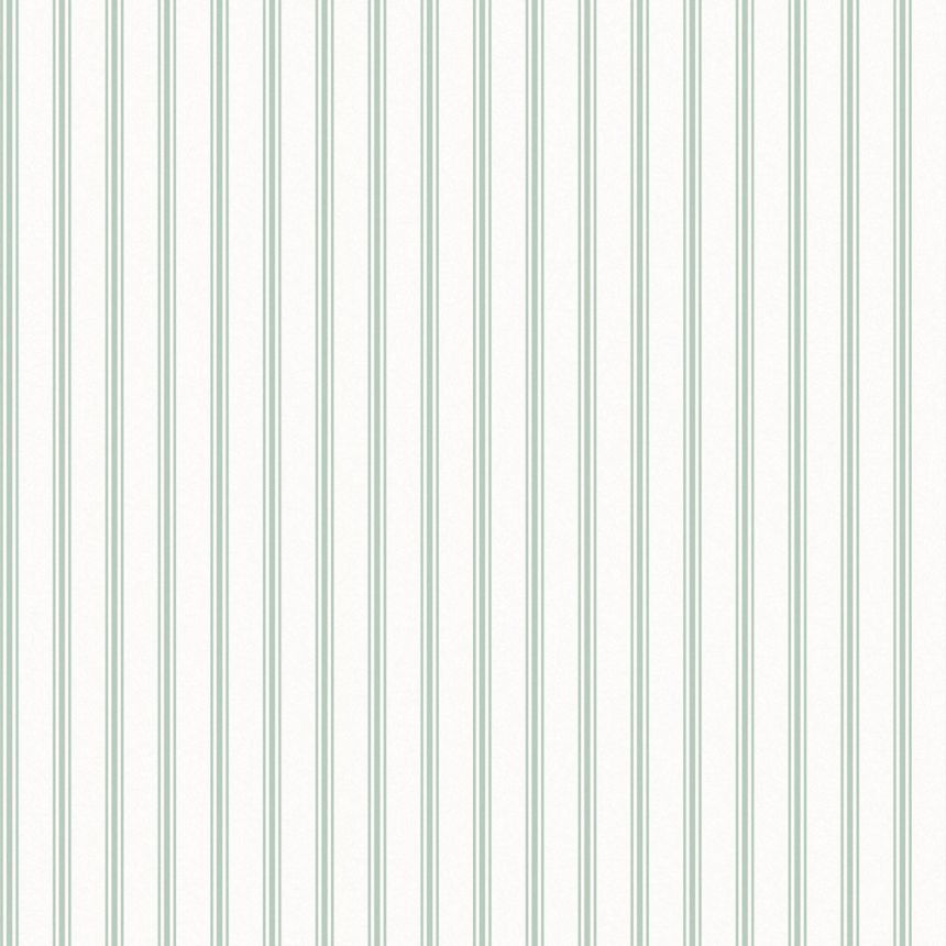 White-green striped non-woven wallpaper, 118483, Laura Ashley 3