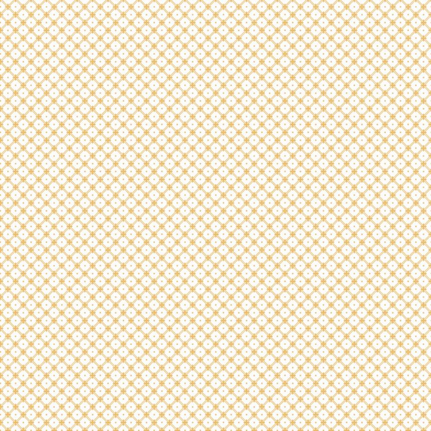 White-yellow grid non-woven wallpaper, 119849, Laura Ashley 3