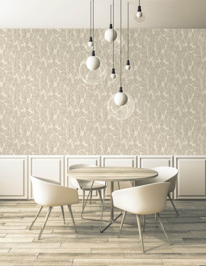 Luxury gray-brown wallpaper with a distinctive metallic pattern 56824, Aurum II, Limonta