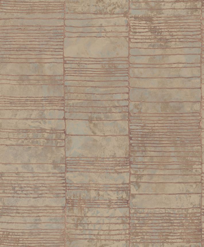 Luxury bronze geometric pattern wallpaper, 57425, Aurum II, Limonta