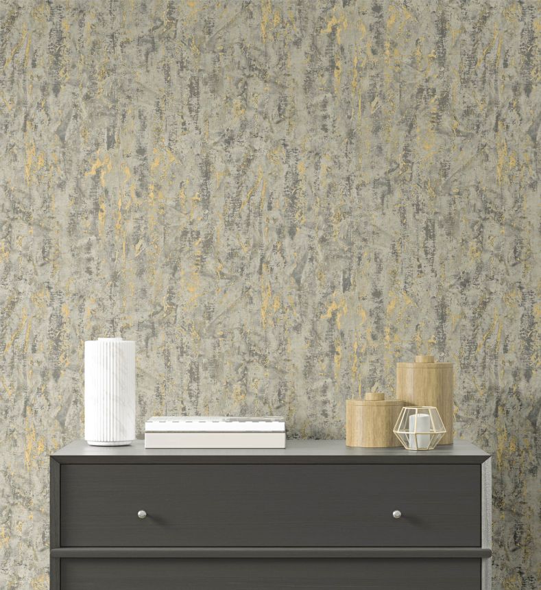 Luxury gray-brown wallpaper with texture, 57624, Aurum II, Limonta