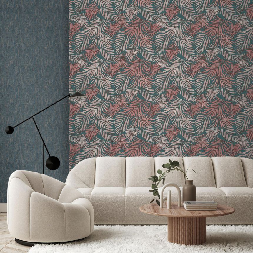 Blue-brown non-woven wallpaper, 07909, Makalle II, Limonta