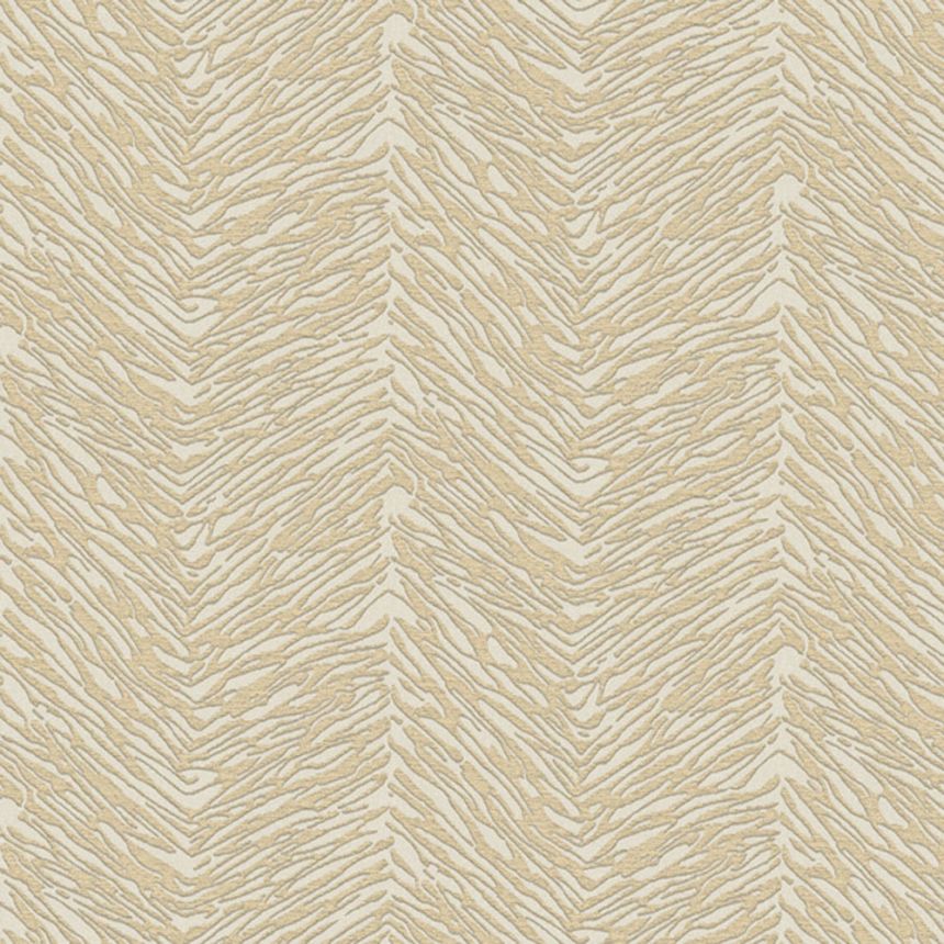 Beige-gold non-woven wallpaper, 07705, Makalle II, Limonta
