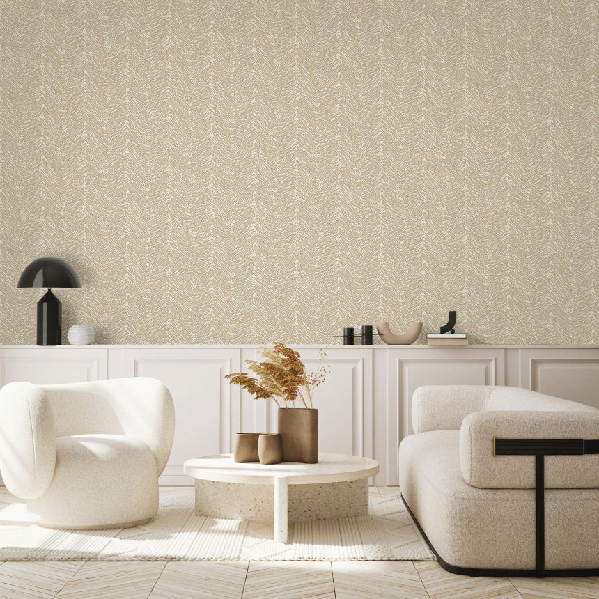 Gray-beige non-woven wallpaper, 07708, Makalle II, Limonta