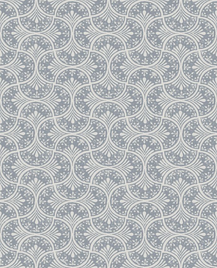 Blue-white non-woven geometric pattern wallpaper, 120636, Retreat, Graham&Brown Premium